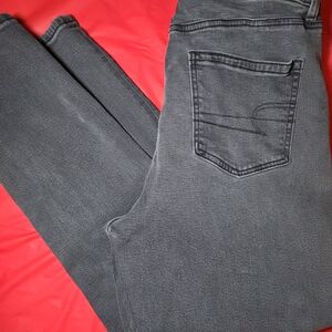 American Eagle Outfitters Women's Black Jeans Size 12